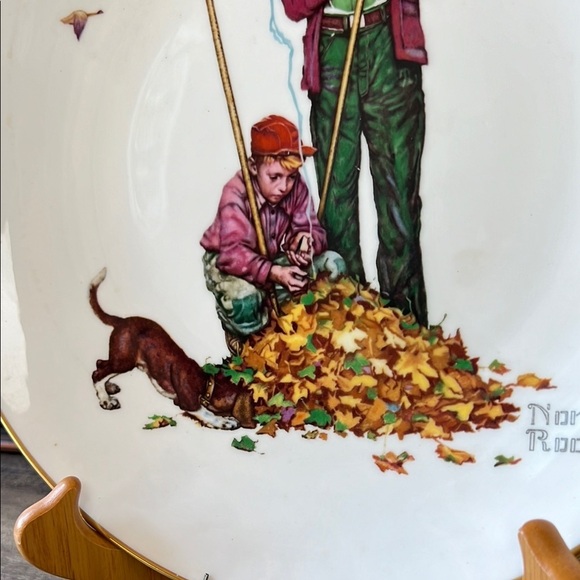 Vintage Gorham Bone China Norman Rockwell Plate 1974 - Picture 4 of 5
